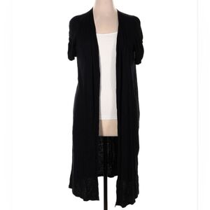 Torrid Black Open Front Kimono Cardigan Size 1